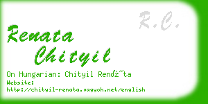 renata chityil business card